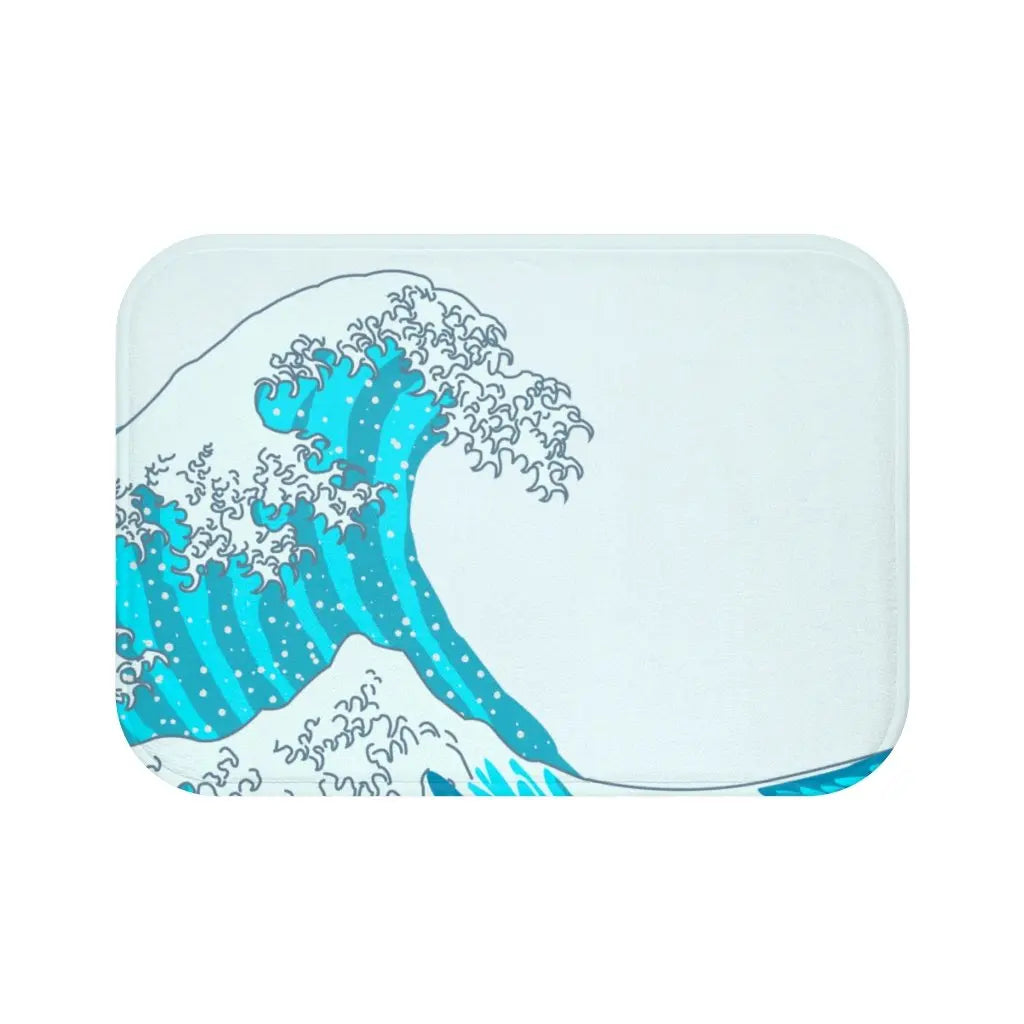 Waves Bath Mat Yellow Pandora