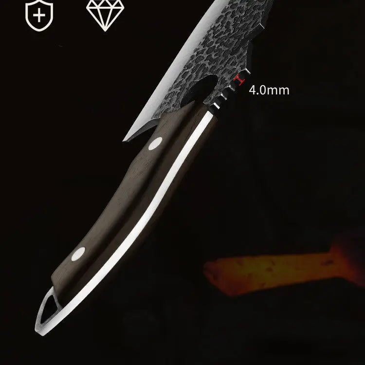 Steel Forging Ring Tactical Kitchen Knife Crimson Medea