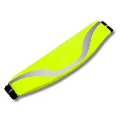 Water-Resistant Sport Waist Pack Running Belt with Reflective Strip Black Lavender