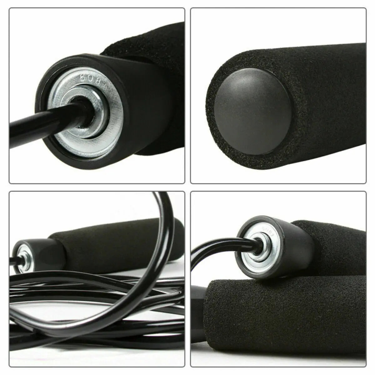 Gym Aerobic Exercise Boxing Skipping Rope Adjustable Bearing Speed Fitness Bearing Rope Tangle-Free Jumping Rope Speed Equipments Skipping Adjustable Skipping Rope Pink Lucy