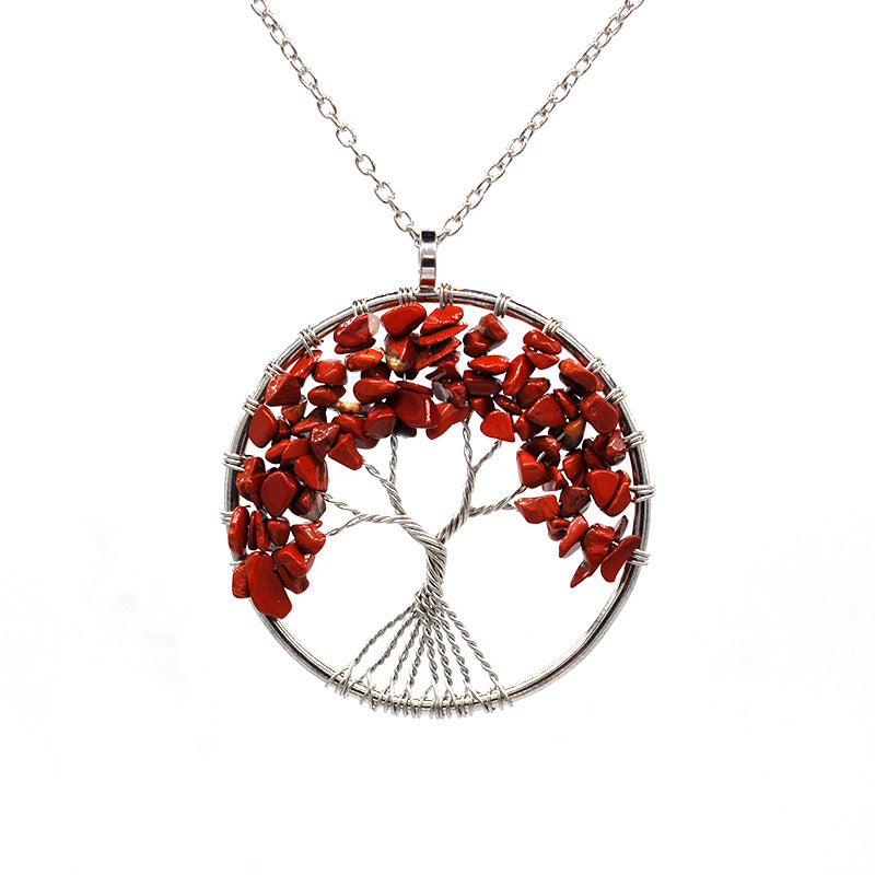 Kabala Life Tree necklace Pink Lucy