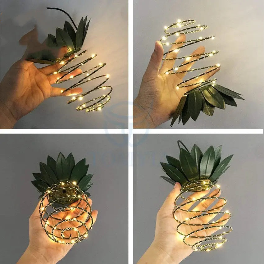 Outdoor Waterproof Garden Pineapple Solar Lights Path Lights Maroon Asteria