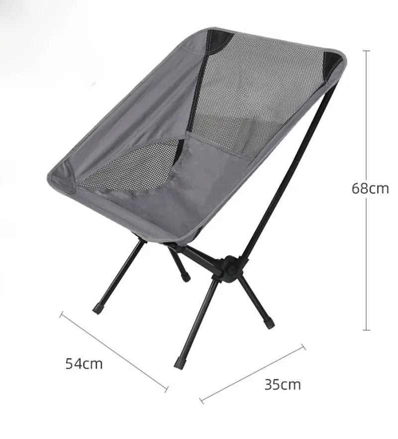 Ultralight Outdoor Folding Camping Chair Picnic Foldable Maroon Asteria