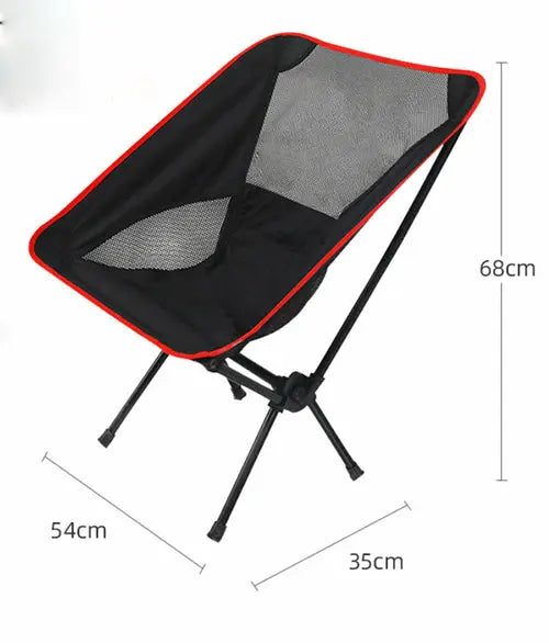 Ultralight Outdoor Folding Camping Chair Picnic Foldable Maroon Asteria
