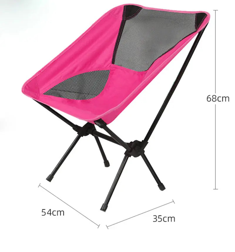 Ultralight Outdoor Folding Camping Chair Picnic Foldable Maroon Asteria