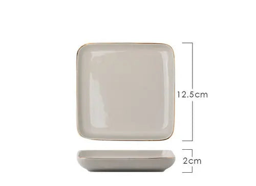 Light Luxury Ceramic Tableware Couple Tableware Crimson Medea