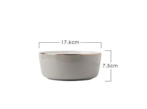 Light Luxury Ceramic Tableware Couple Tableware Crimson Medea