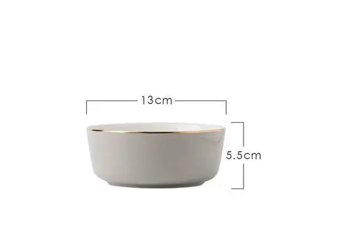 Light Luxury Ceramic Tableware Couple Tableware Crimson Medea