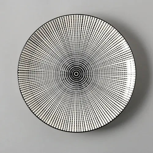 Home Creative Breakfast Plate Meal Plate Dinner Plate Sushi Tableware Crimson Medea