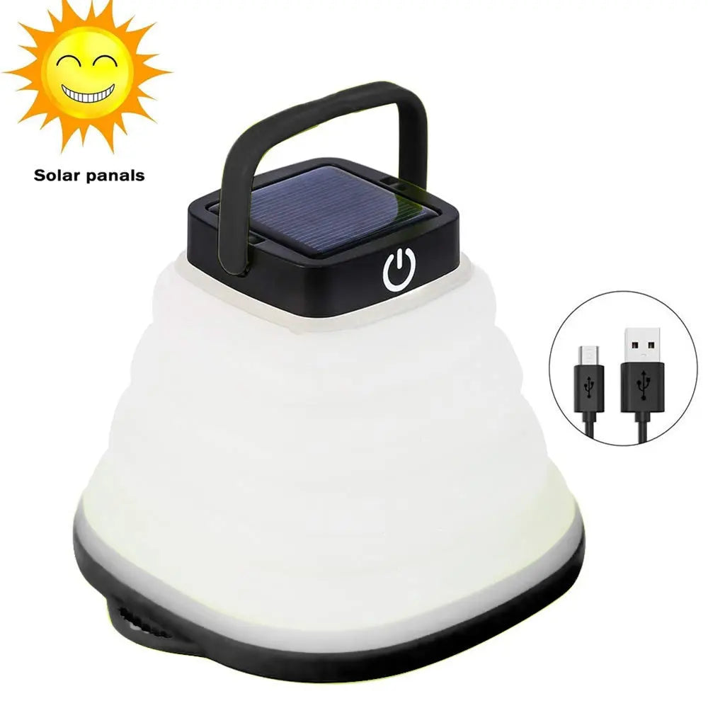 Collapsible Camping Light IP68 Waterproof Solar Foldable Maroon Asteria