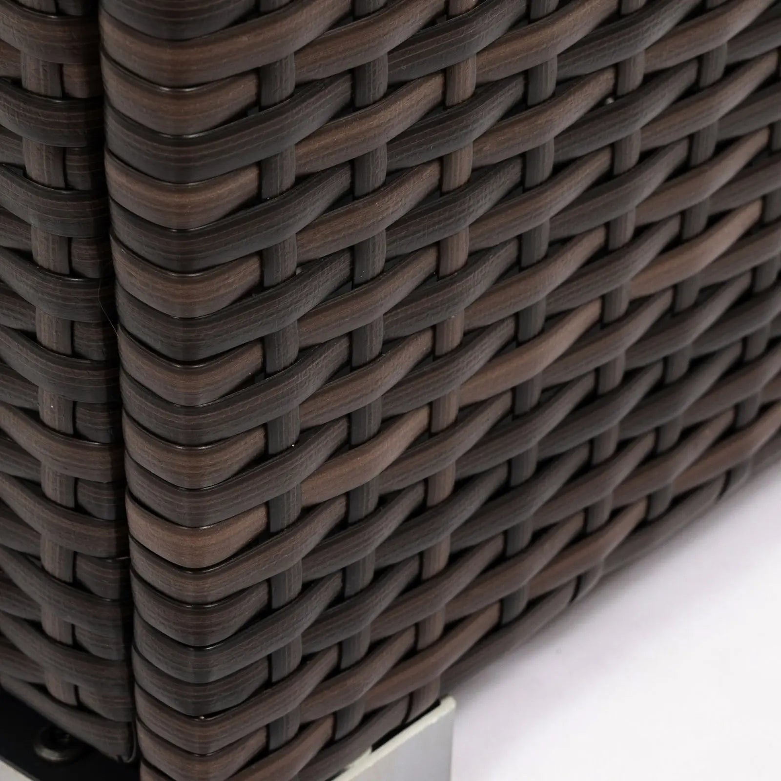 FlameHaven™ – Wicker Propane Fire Pit Column with Glass Wind Guard US Carmine Juneberry