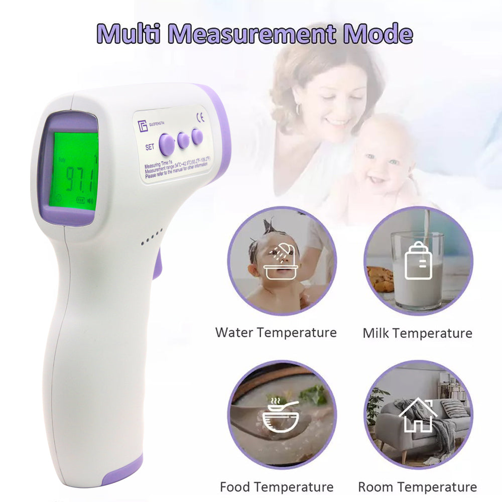 Real-Time Health Monitoring Kit with Forehead Thermometer & Blood Pink Iolaus