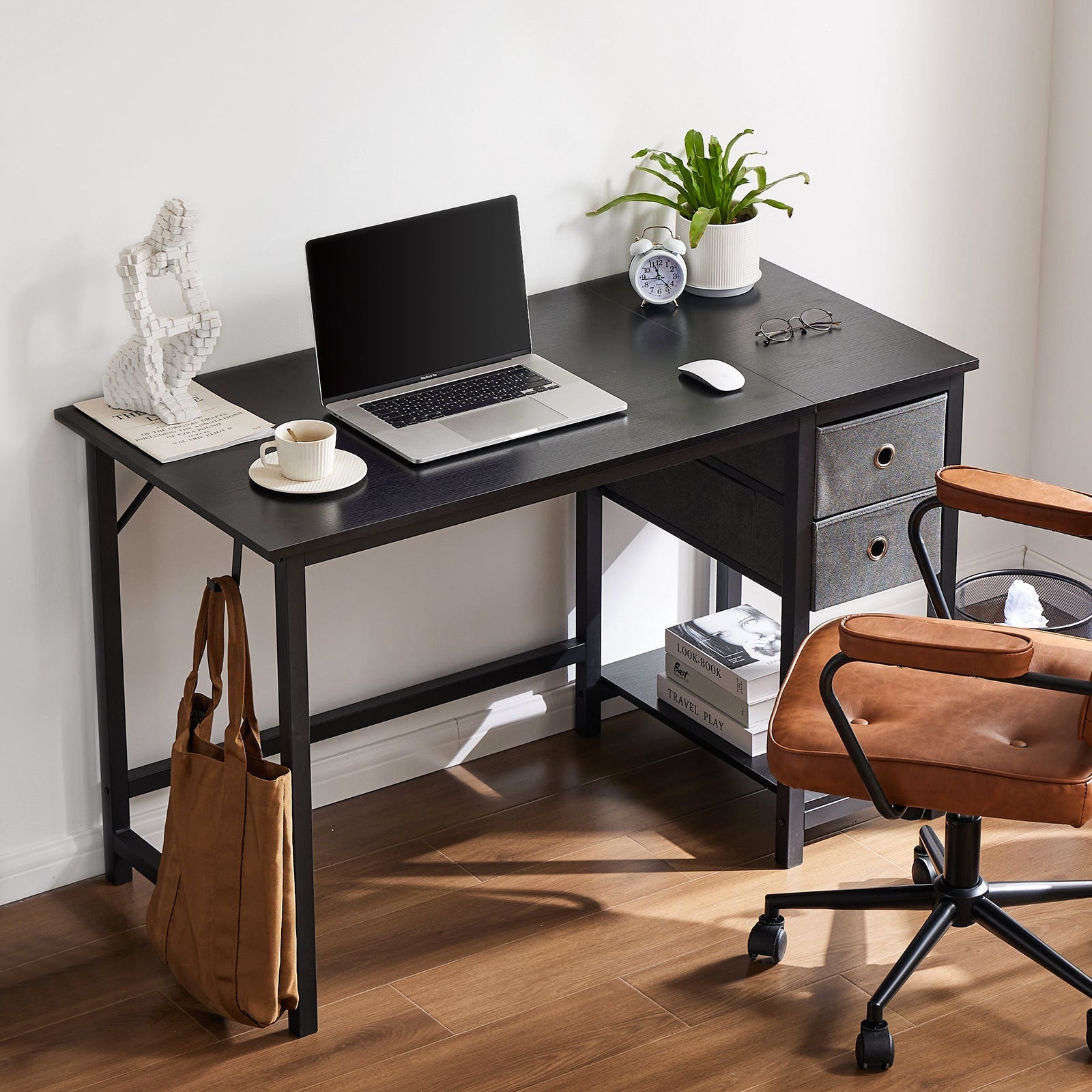 Computer Desk With Drawer Crimson Medea