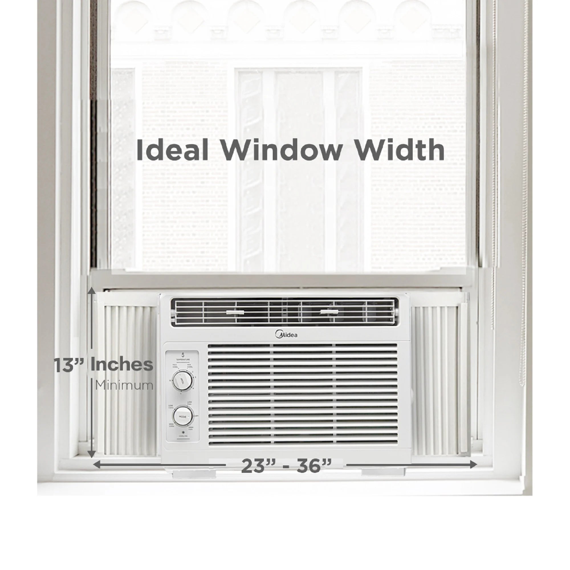 5,000 BTU Mechanical Window Air Conditioner for 150 Sq Ft, White, Model MAW05M1WWT, Brand New