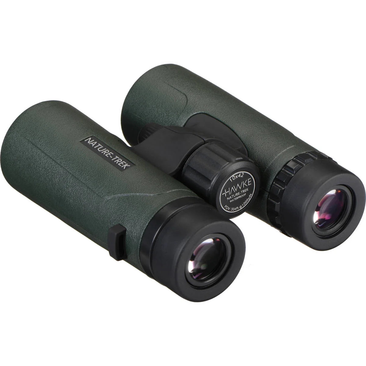 10X42 Nature-Trek Water Proof Roof Prism Binocular with 5.8 Degree Angle of View, Green