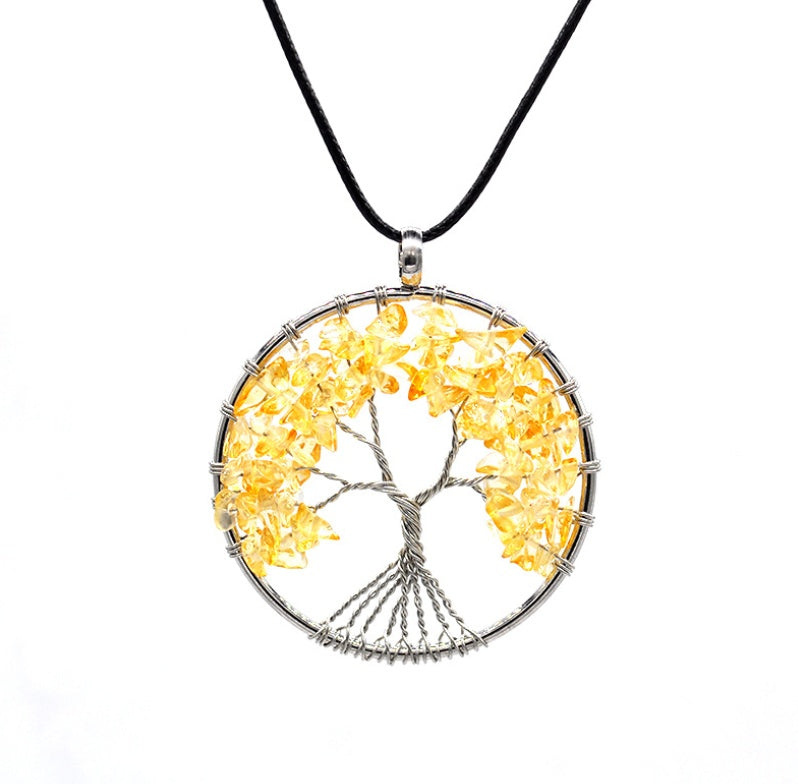 Kabala Life Tree necklace Pink Lucy