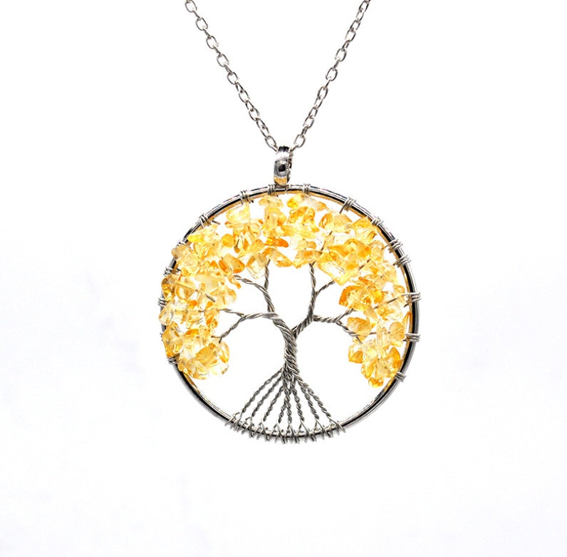 Kabala Life Tree necklace Pink Lucy