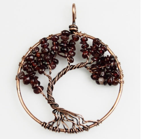 Kabala Life Tree necklace Pink Lucy