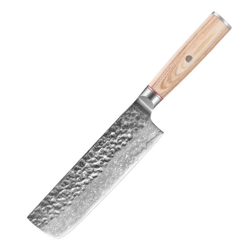 Damascus Steel Hand Kitchen Knife Pink Lucy