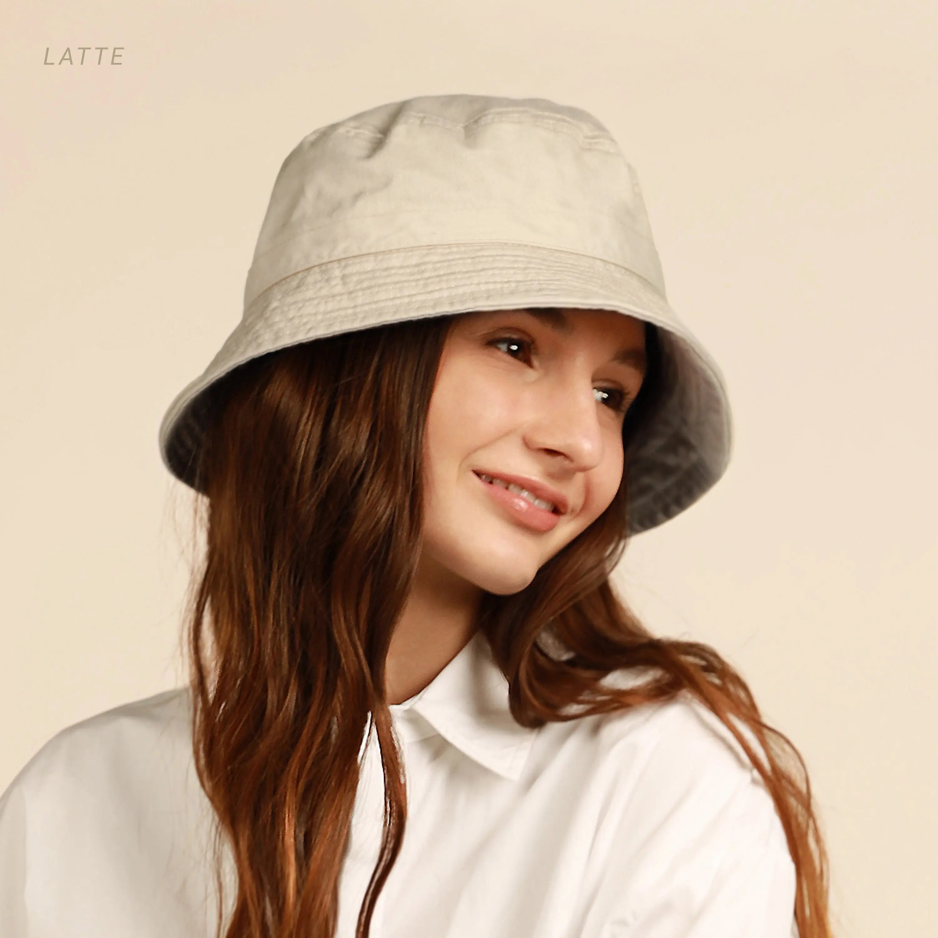 Classic Washed Cotton Bucket Hat Crimson Hector
