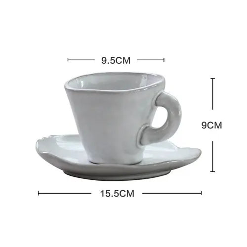 Irregular ceramic tableware Crimson Medea