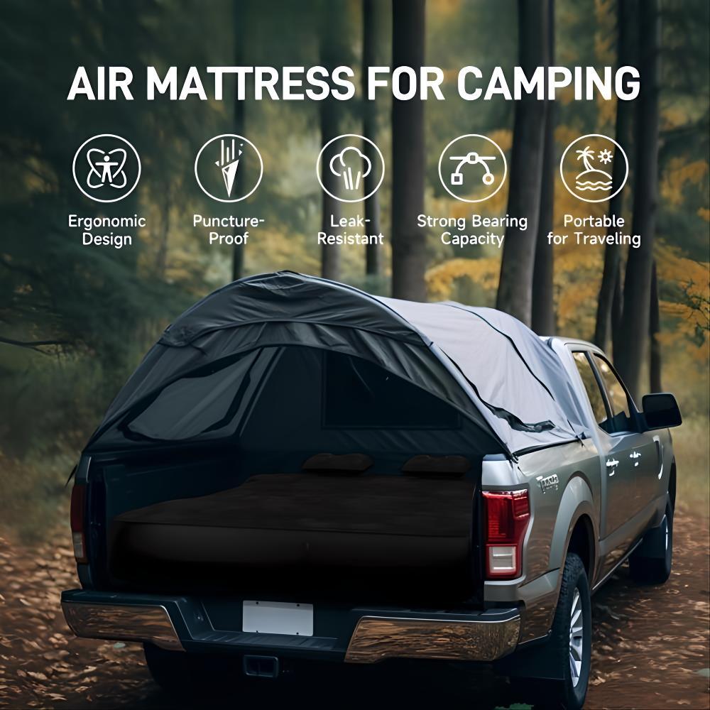 Truck Bed Air Mattress Inflatable Air Mattress For 5.5-5.8ft Short Truck Pickup Air Mattress For Camping Outdoor Bed Mattress For Travel Quick Inflation Mattress With Carry Bag Pink Lucy