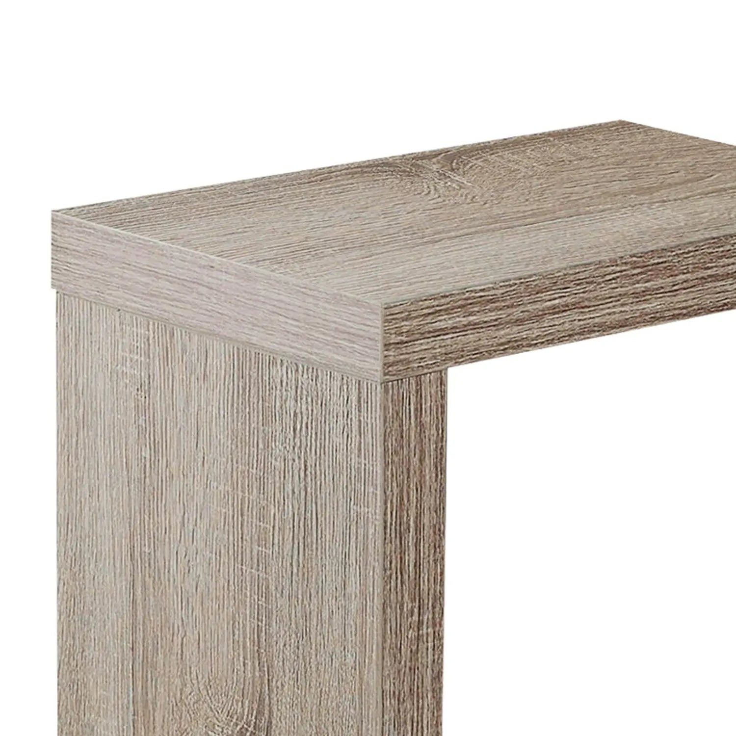 11.5" x 18" x 24" White Hollow Core Particle Board Accent Table Jade