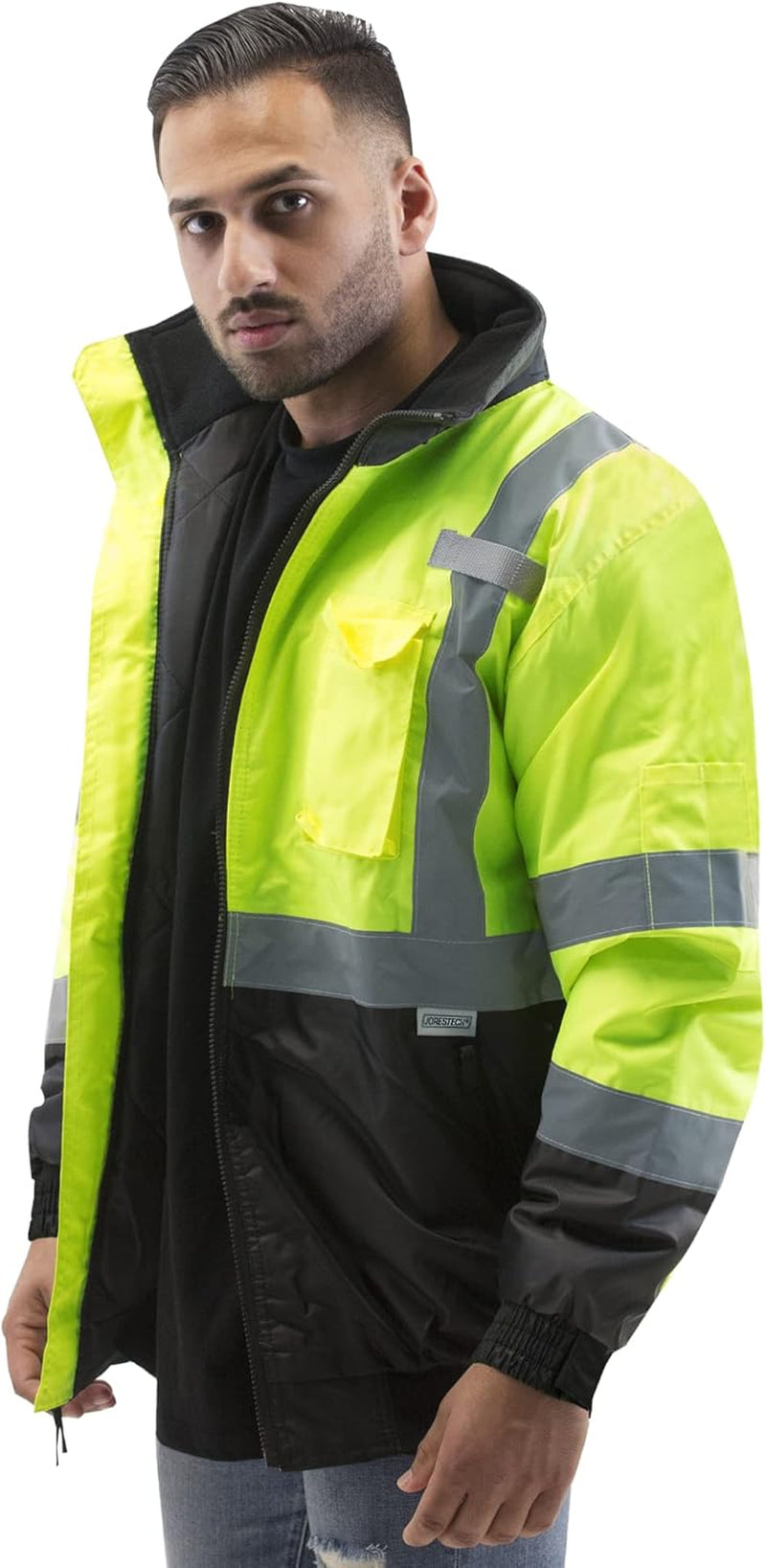 High Visibility Waterproof Bomber Jacket ANSI/ISEA 107-2015 Class 3 Level 2 …