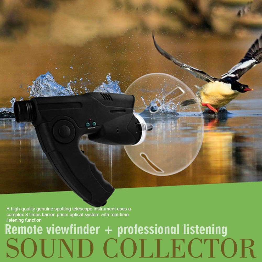 Wildlife Sound Collector, 8X Monocular Bionic Ear Nature Bird Observing Long Ran