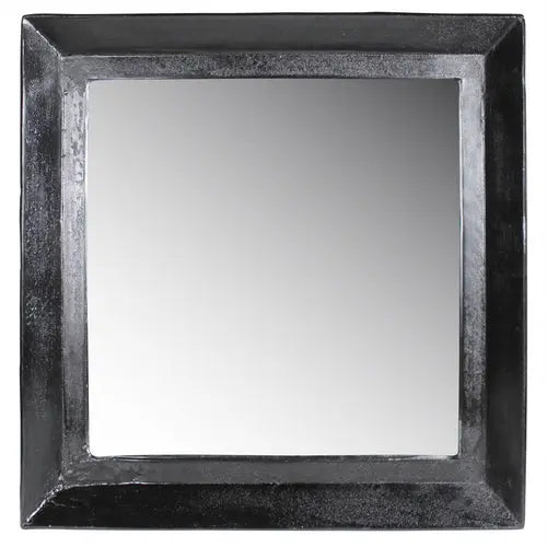 27" Silver Framed Accent Mirror White Diomedes