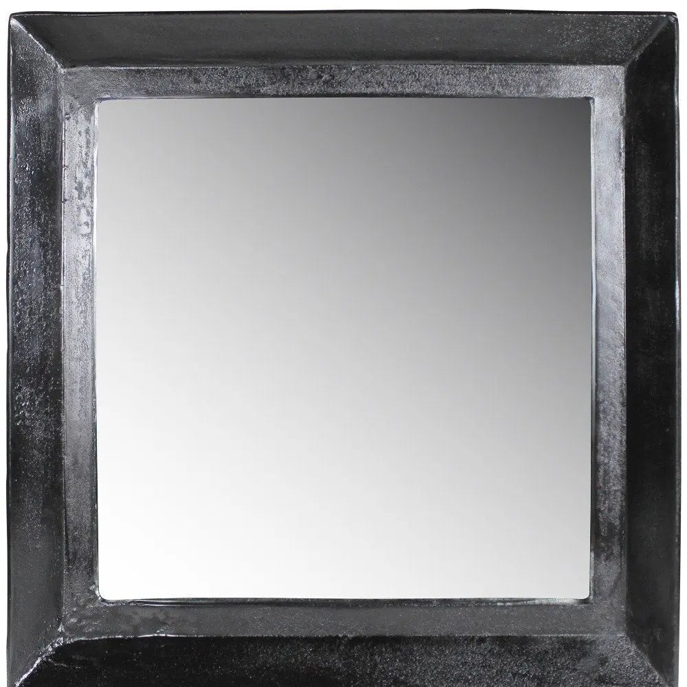 27" Silver Framed Accent Mirror White Diomedes
