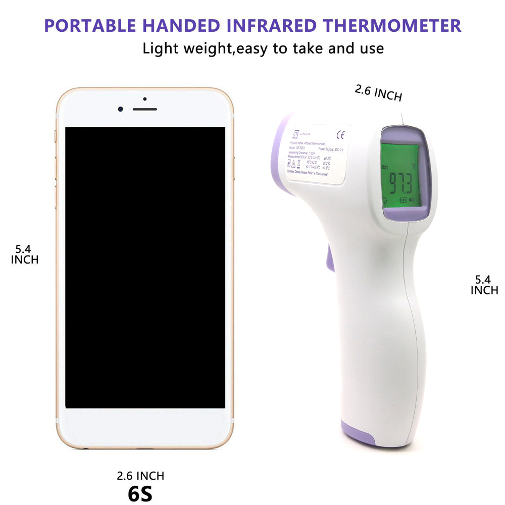 Real-Time Health Monitoring Kit with Forehead Thermometer & Blood Pink Iolaus