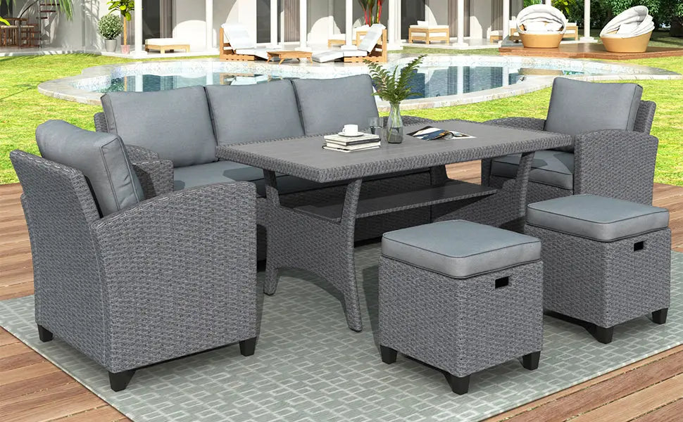 Outdoor Rattan Wicker Set
