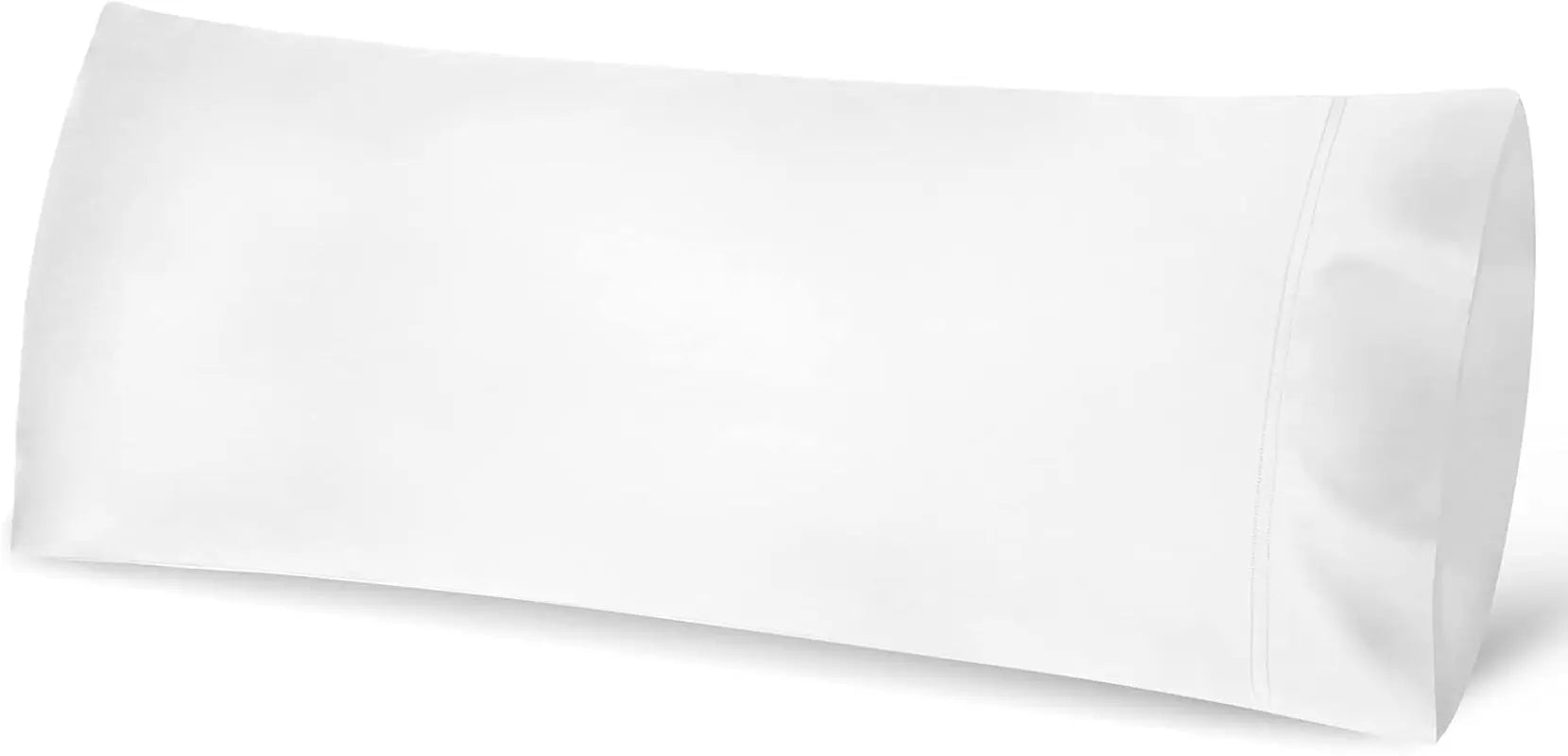 Body Pillow Case 20X54, Soft Silky Cooling Body Pillow Cover with Envelope Closure, Breathable Cooling Pillow Case 1 Pack, White