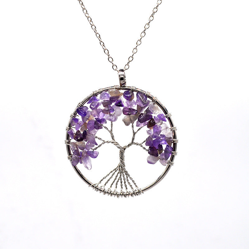 Kabala Life Tree necklace Pink Lucy