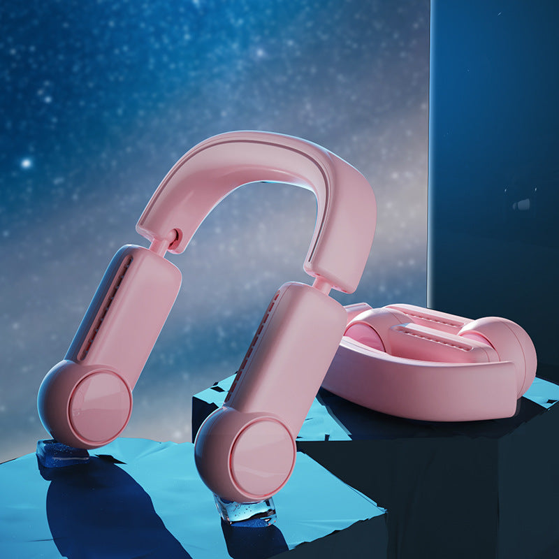 Portable Bladeless USB Rechargeable Mini Neck Fans Maroon Asteria