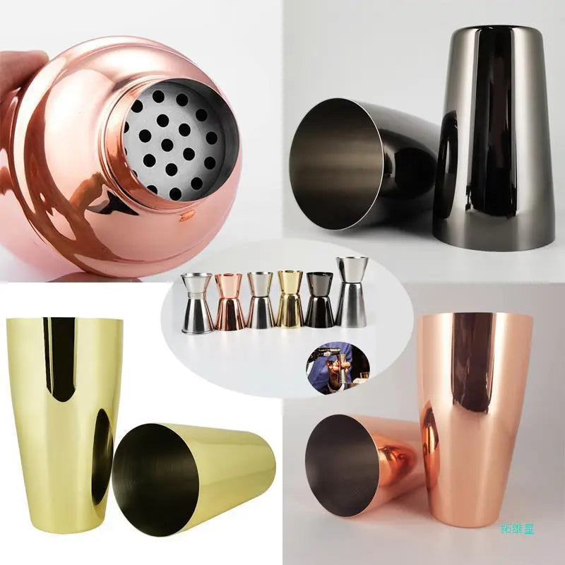 Boston Cocktail Shaker Bar Tools Wine Mixer Set Crimson Medea