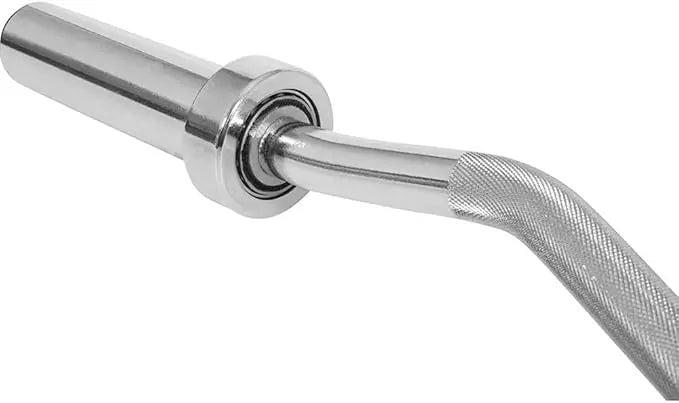 Olympic Super Curl Barbell 47 Inch - Heavy-Duty EZ Curl Bar with 200 Lemon Odysseus