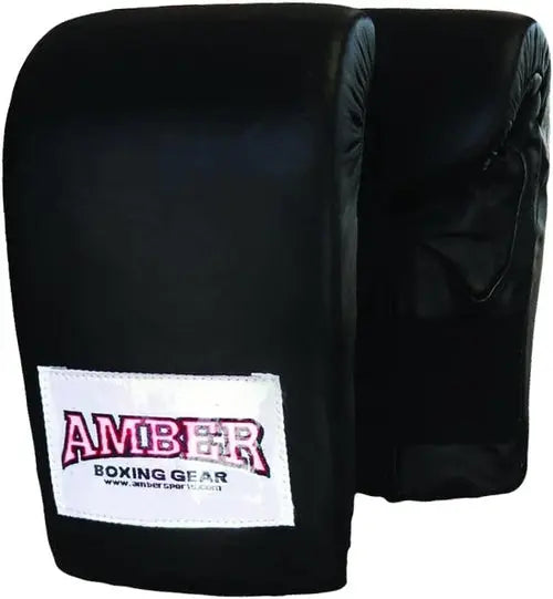 Deluxe Boxing Bag Gloves, Top-Grain Leather, Shock-Absorbing Padding, Lemon Odysseus