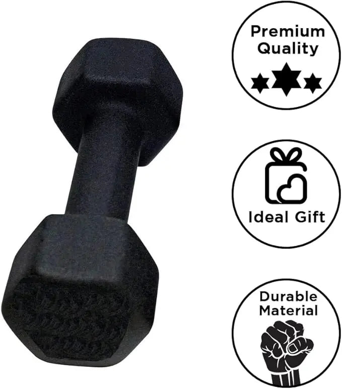 Neoprene Dumbbell, Single Weight for Strength Training, Muscle Toning, Lemon Odysseus