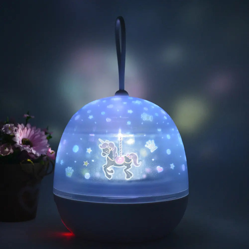 Night Light Projector 360° Rotating 8 Lighting Modes Maroon Asteria