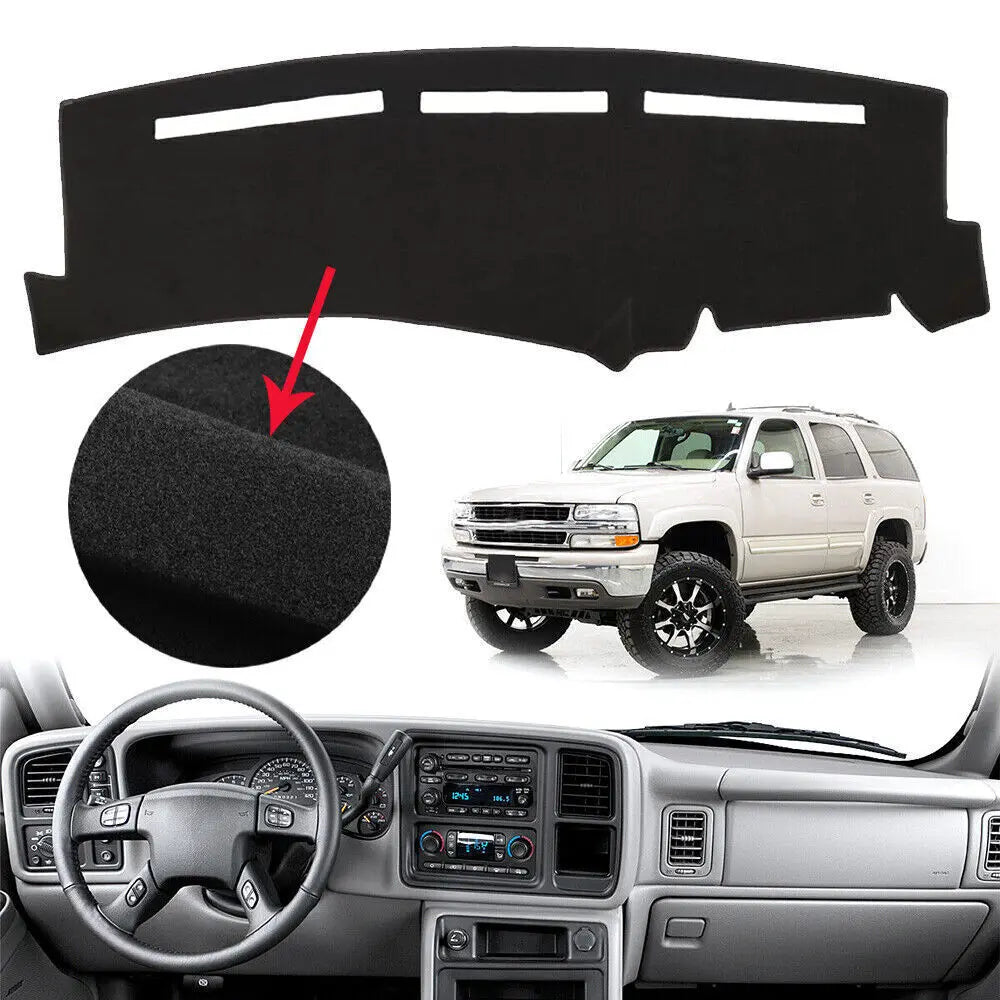 Car Dash Cover Mat Dashboard Pad for Chevy Silverado 1500 2500 Tahoe Puce Gaia