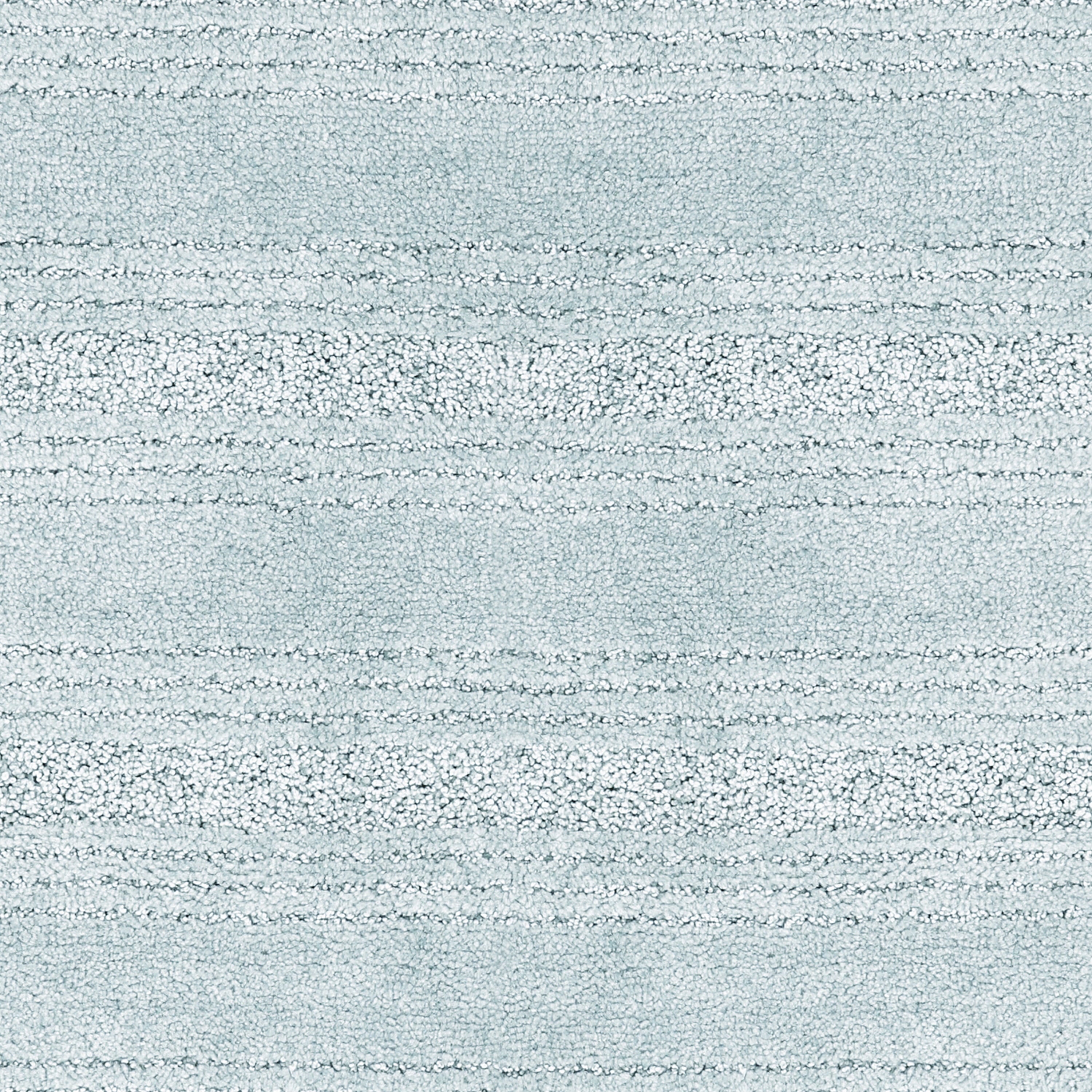 Solid Stripe Light Blue Nylon Bathroom Rug, 20"X32" - 1 Each