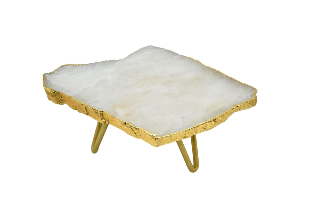 1-Layer Cake Stand with Gold Trim Green Ares