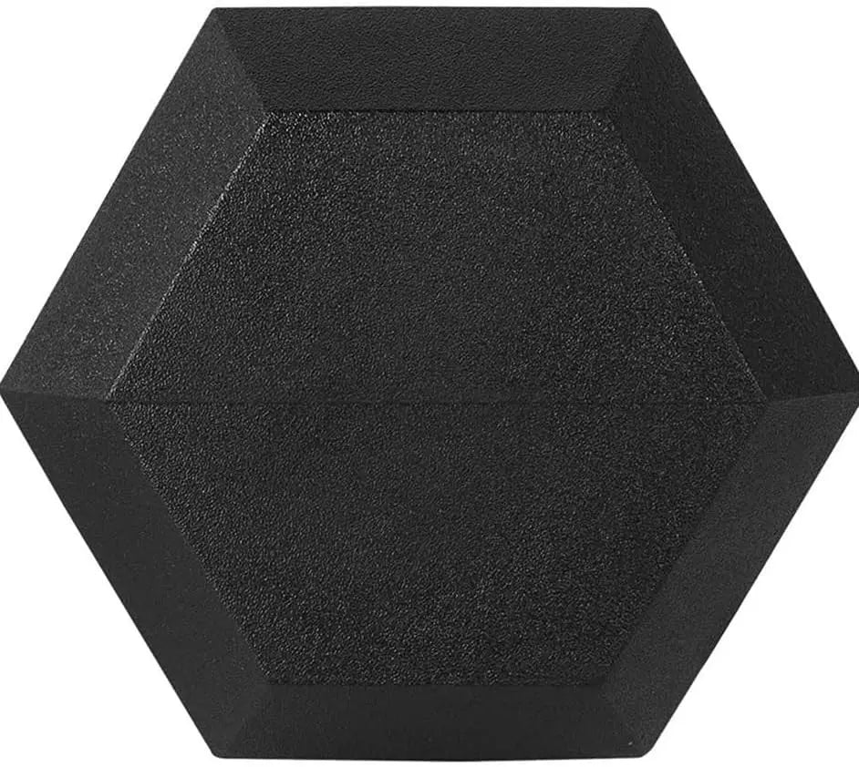 Barbell Rubber encased Hex Dumbbell Weights with Metal Handles for Lemon Odysseus