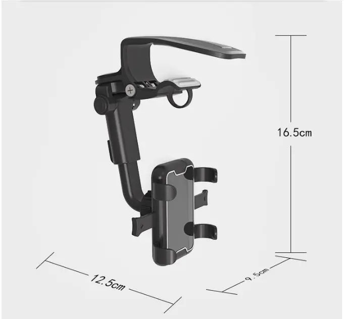 Sun Visor Chuck Car Mount Multifunctional Navigation Mount Rearview Crimson Medea