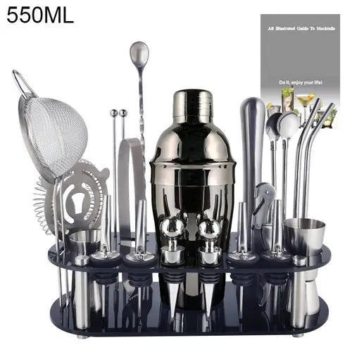 Boston Cocktail Shaker Bar Tools Wine Mixer Set Crimson Medea