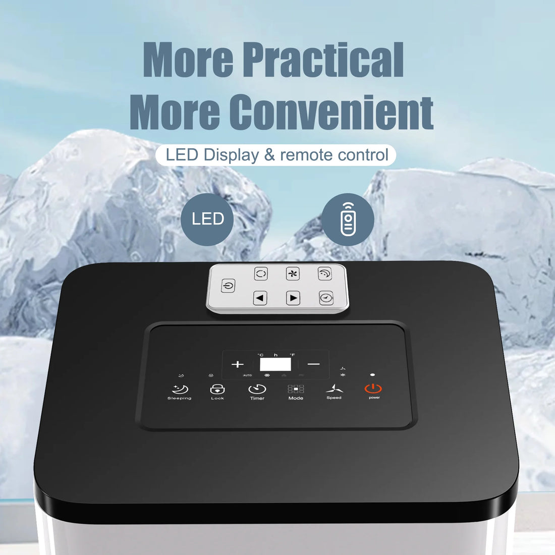 Portable Air Conditioners 10000 BTU, Room Air Conditioning, Portable AC Unit with Remote Control, Cooling, Dehumidifier and Fan, Automatic, Sleep 5 Mode Floor Air Conditioner