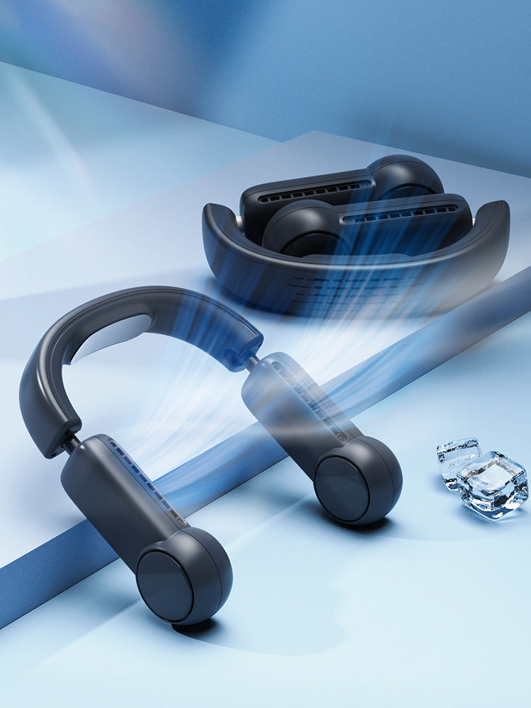 Portable Bladeless USB Rechargeable Mini Neck Fans Maroon Asteria