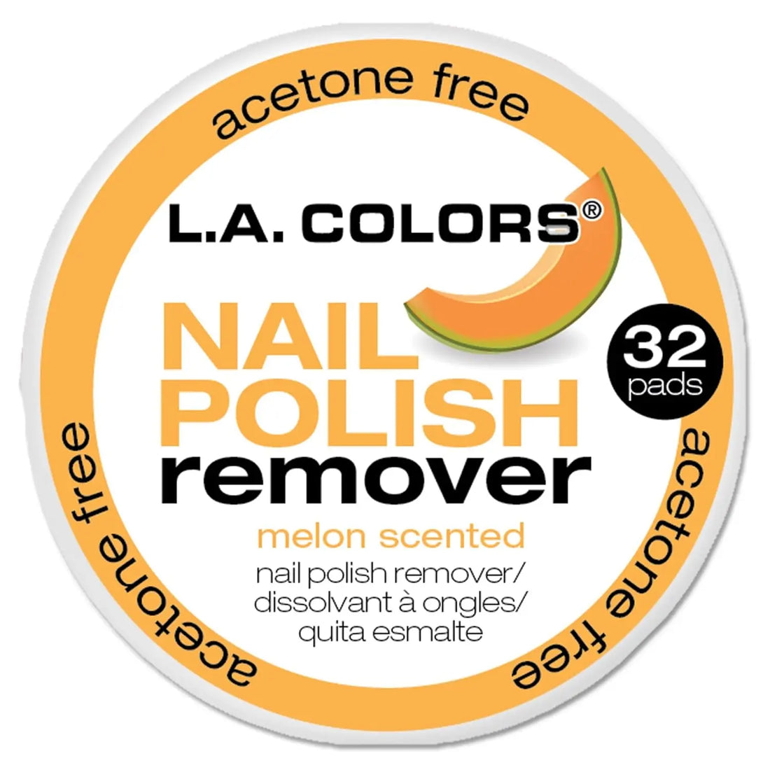L.A. COLORS Polish Remover Pads, Melon Scent CNR965 Lemon Odysseus